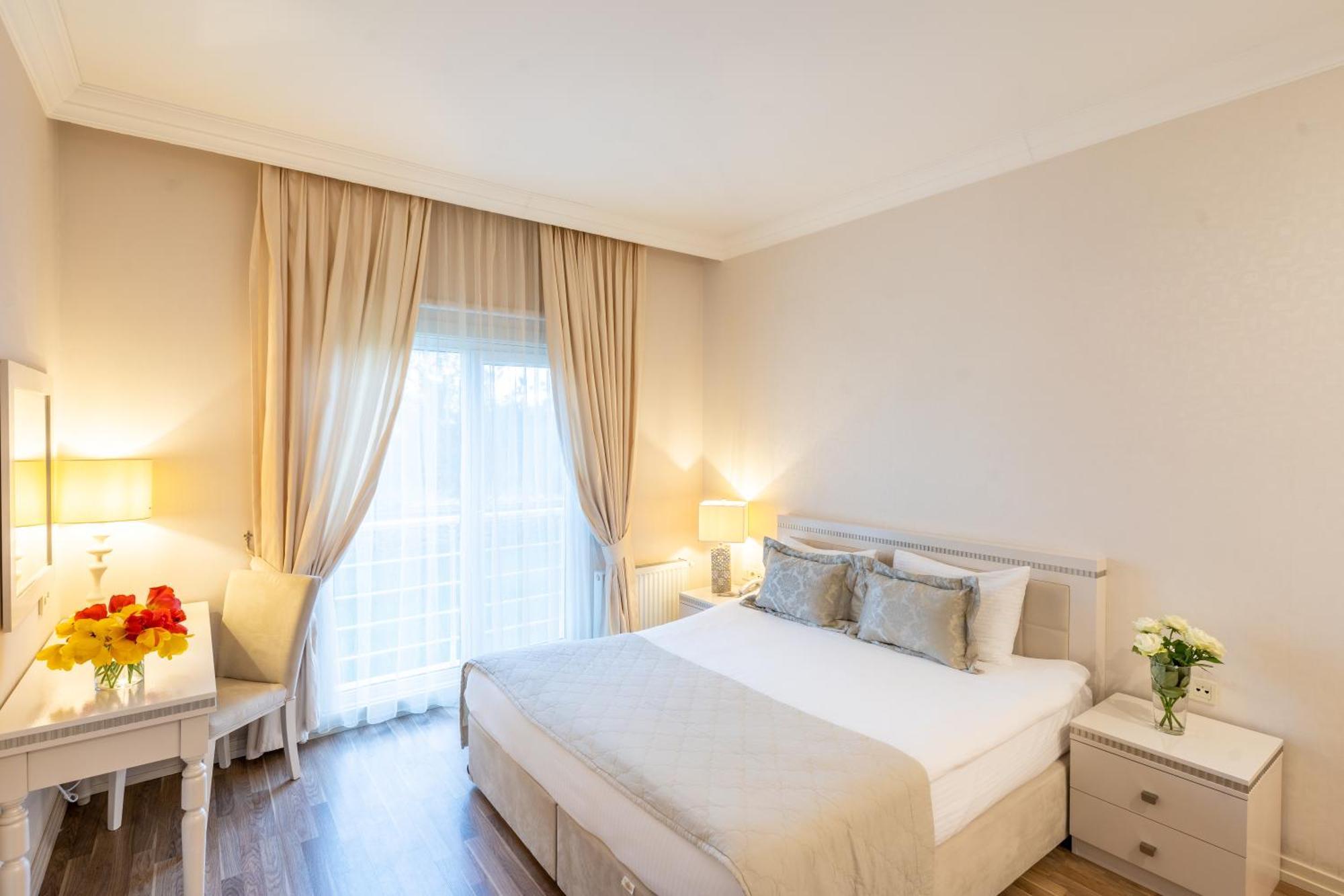 Qafqaz Riverside Hotel Gabala Exterior photo A bedroom at the hotel